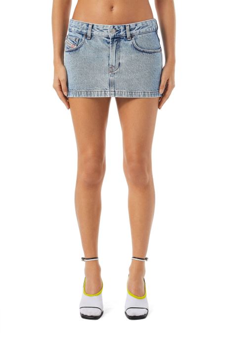 ディーゼル ドゥロン ミニスカート ライトブルー