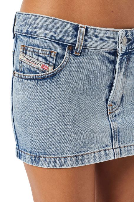 ディーゼル ドゥロン ミニスカート ライトブルー