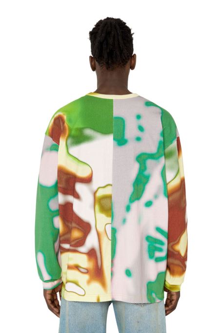 T-ワッシャー ディーゼルグリーン/ピンク