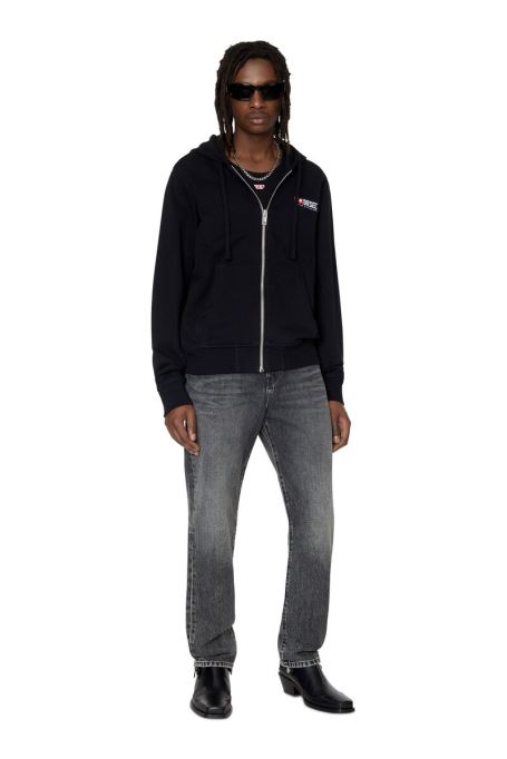 ブラック S-ginn-hood-zip-div ディーゼル