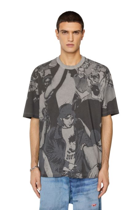 グレーのディーゼル T-ウォッシュ-f7