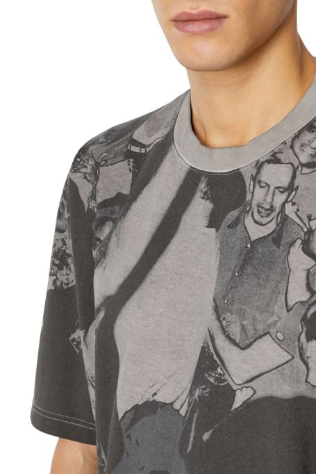 グレーのディーゼル T-ウォッシュ-f7