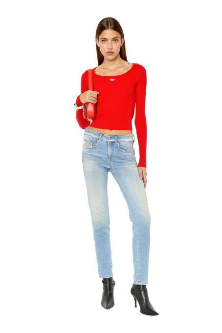 D-ollies ジョグジーンズ 068cw スリムディーゼル ライトブルー