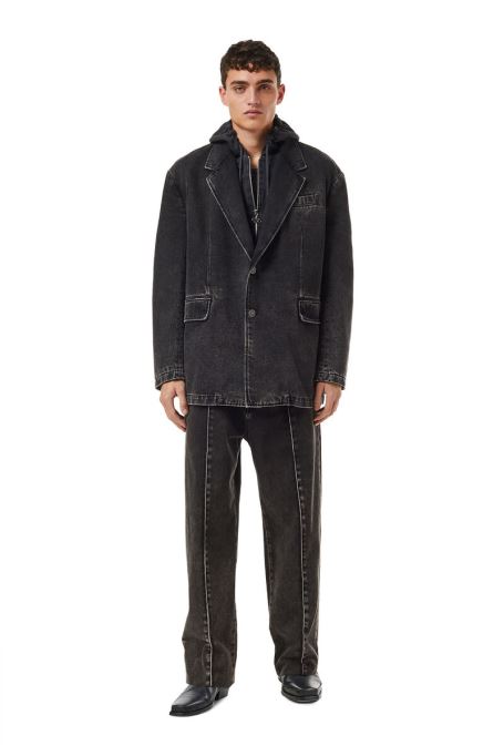 ディーゼル D-チノワーク 09b87 ストレートジーンズ ブラック/ダークグレー