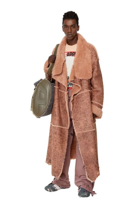 ディーゼル T-ウォッシュ-f1 ピンク