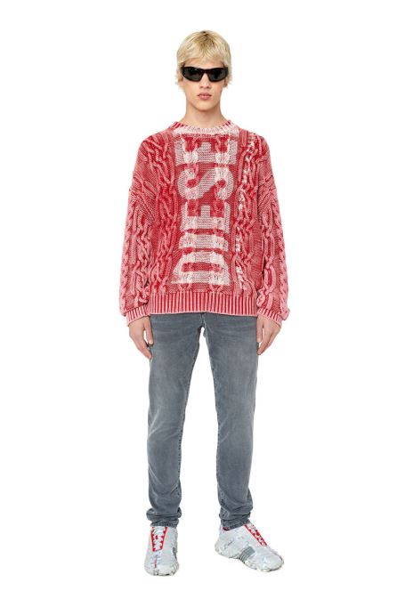 ディーゼル D-strukt ジョグジーンズ 068cn スリムブラック/ダークグレー