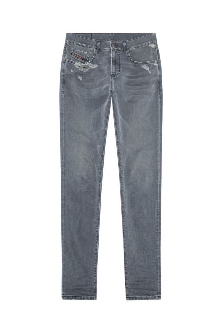 D-strukt ジョグジーンズ 068cn スリムディーゼル ブラック/ダークグレー