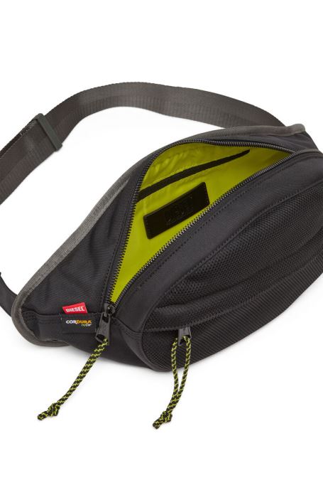 ディーゼル アーバン ネット ベルトバッグ ブラック