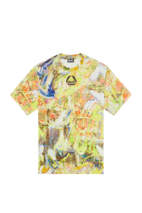 ホワイト/イエロー ディーゼル T-wash-g8