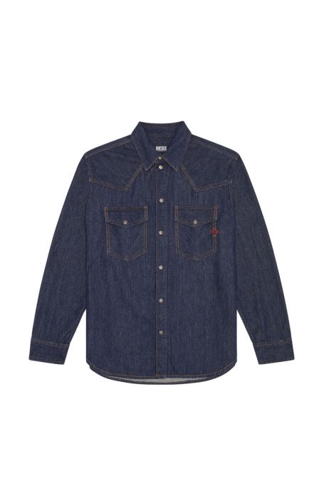 ディーゼル ダークブルー コスチューム D-ocean ウエスタン シャツ