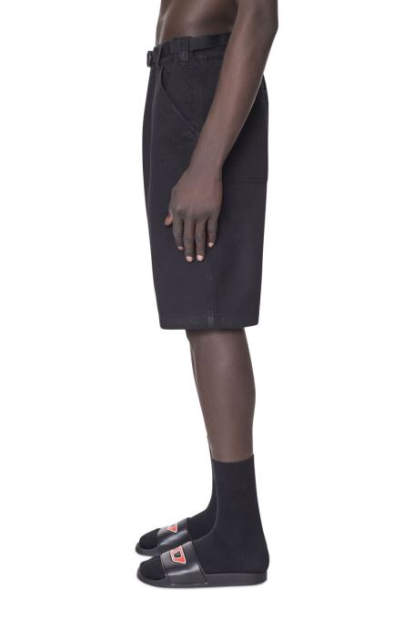 ディーゼル D クルーリー ジョグジーンズ チノ ショーツ ブラック/ダークグレー