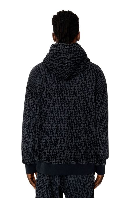 ブラック ディーゼル D-um-rib トラック デニム フーディ