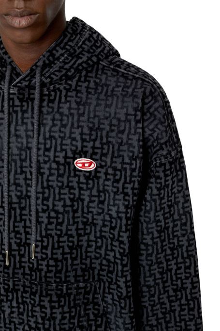 ブラック ディーゼル D-um-rib トラック デニム フーディ