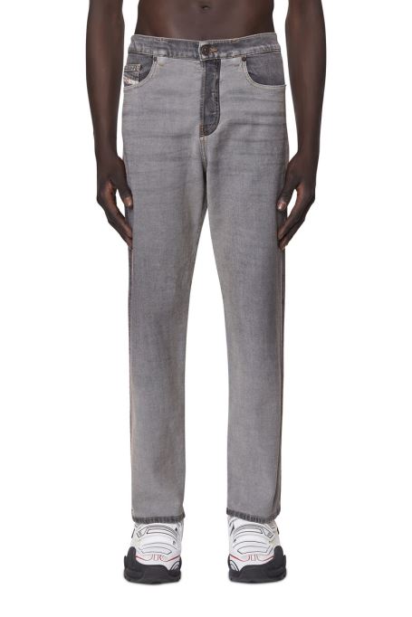 ディーゼル 2020 D-viker 068ad ストレート ジーンズ ブラック/ダークグレー