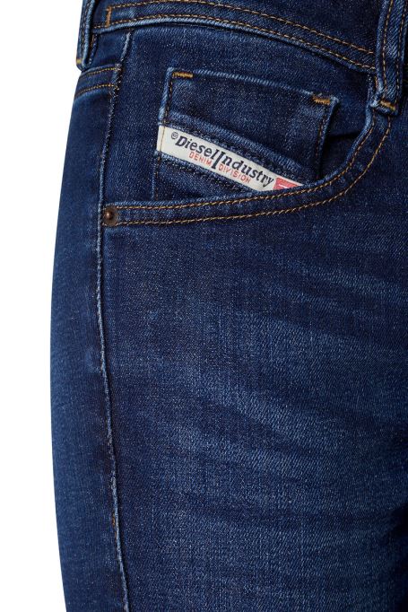 ディーゼル 1969 D-ebbey 09b90 ブーツカットとフレア ジーンズ ダークブルー