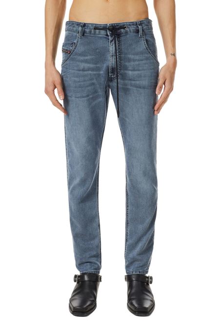 ディーゼル クルーリー ジョグジーンズ 069zy テーパード ミディアム ブルー