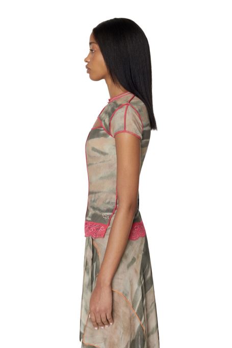 ディーゼル T-タイン ベージュ/グリーン