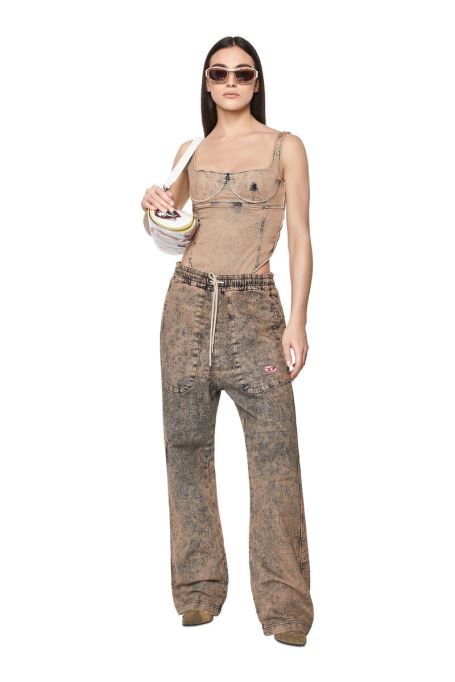 フェイスパウダー D-ゲラート Fs トラック デニム ボディスーツ ディーゼル