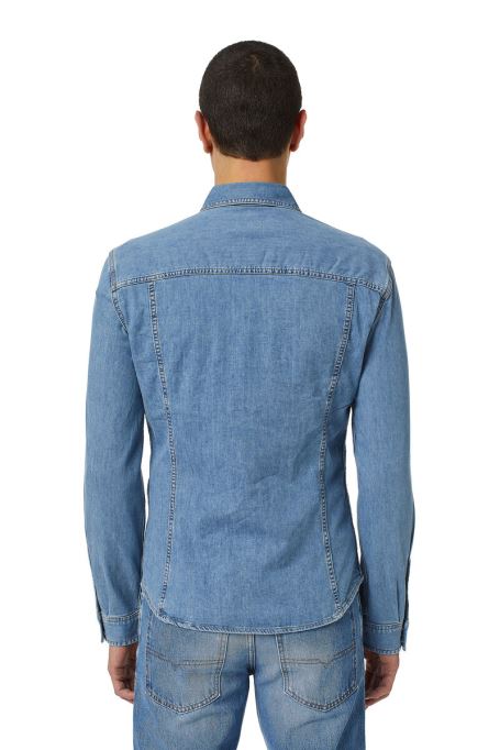 ディーゼル D-westy ロデオ シャツ ミディアム ブルー