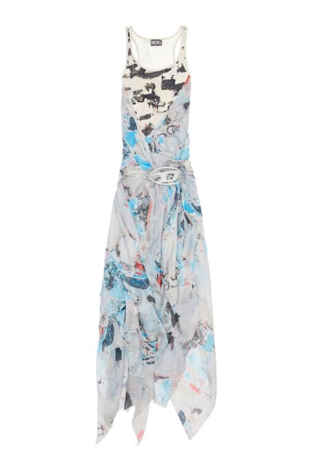 D-strap-poff ディーゼル グレー/ホワイト