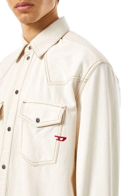 D-ocean ウエスタンシャツ ディーゼルホワイト