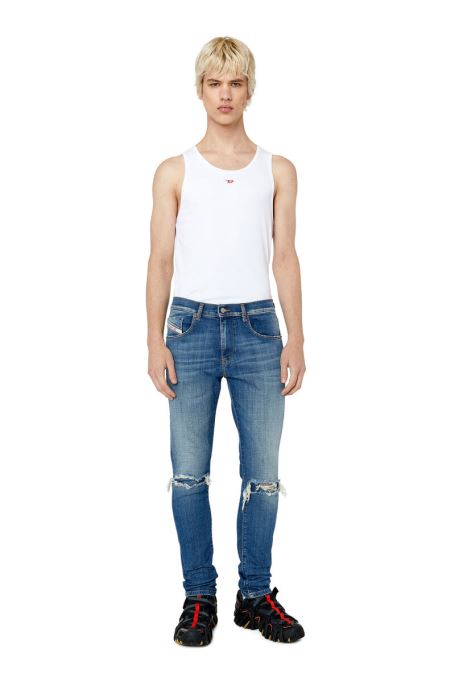 ダークブルー 2019 D-strukt 09f06 スリム ジーンズ ディーゼル