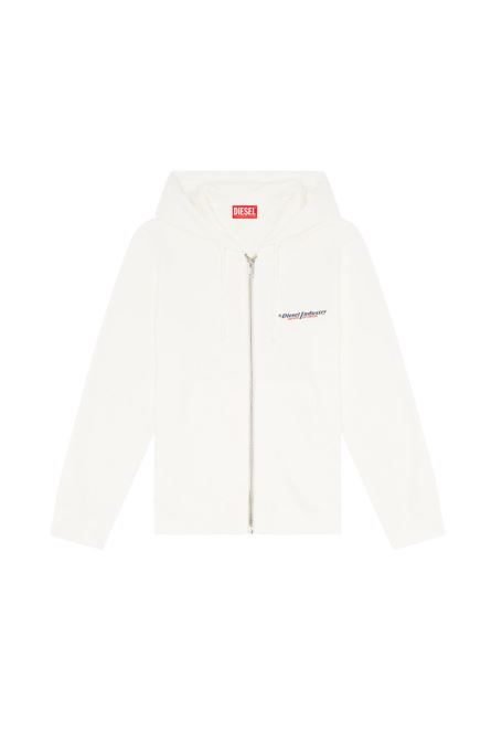 ディーゼル S-ginn-hood-zip-ind ホワイト