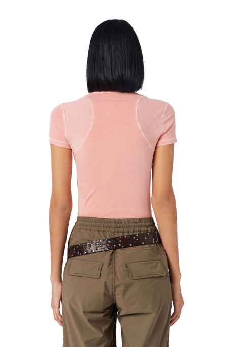 ディーゼル T-スカイリブ ピンク