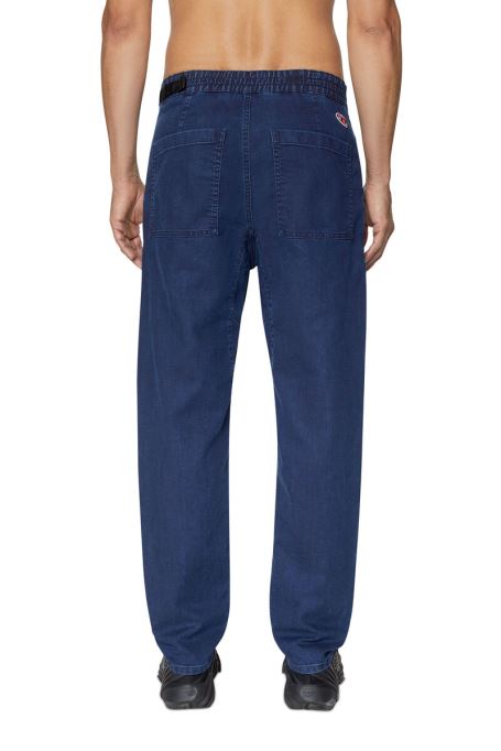 ディーゼル ダークブルー クルーリー ジョグジーンズ 069zj テーパード