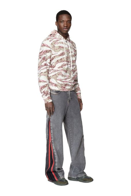 S-ginn-hood-zip-hs1 ディーゼルホワイト/ピンク