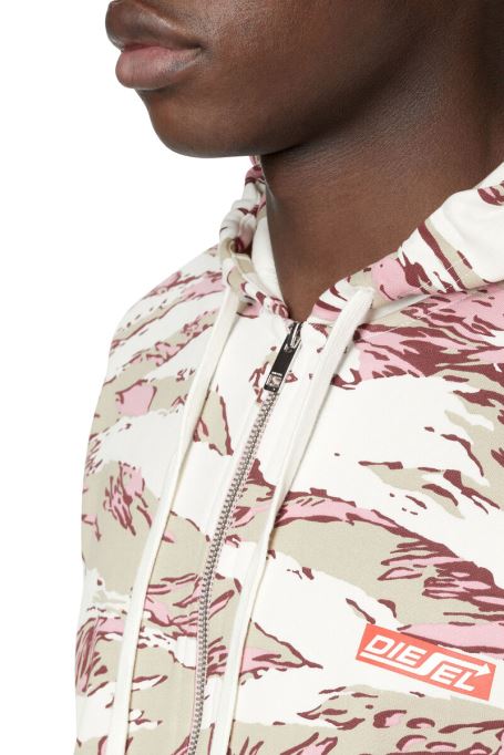 S-ginn-hood-zip-hs1 ディーゼルホワイト/ピンク