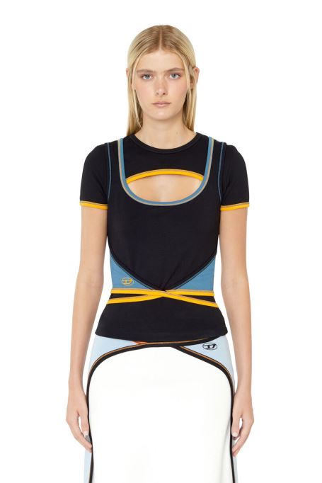 ディーゼル T-クロッシ ブラック