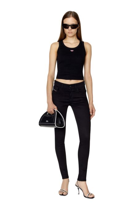 ディーゼル 2017 Slandy 069ef スーパースキニー ジーンズ、ブラック/ダークグレー