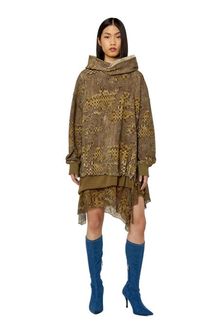 D-rolly-hood ディーゼル ミリタリー グリーン