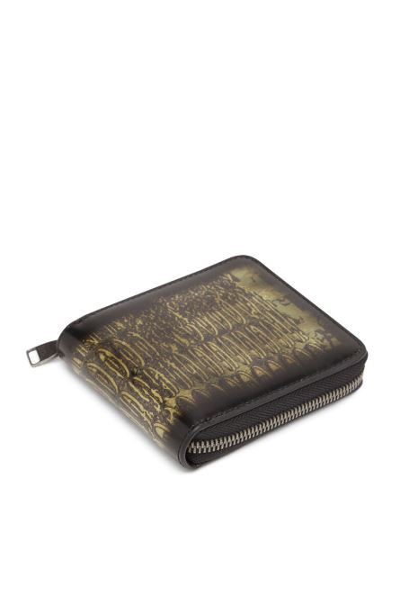 ブラック/グリーン 二つ折りコインジップ Xs ディーゼル