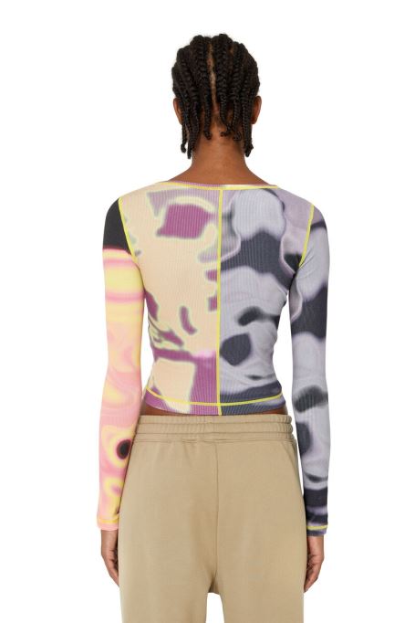 ディーゼルt バレエカット ブラック/ピンク