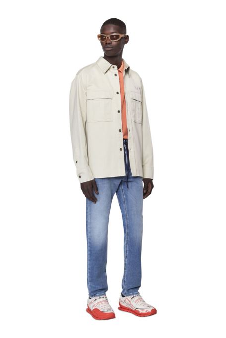 ディーゼル クルーリー ジョグジーンズ 069zu テーパード ライトブルー