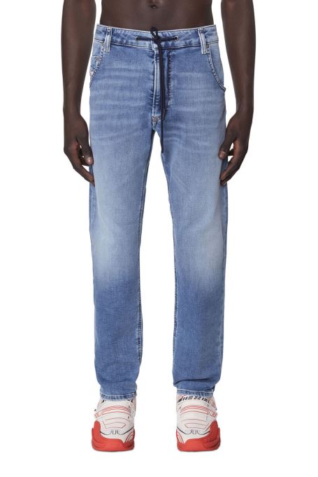 ディーゼル クルーリー ジョグジーンズ 069zu テーパード ライトブルー