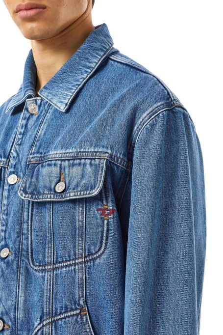 ミディアム ブルー ディーゼル D-ライリー トラッカー ジャケット