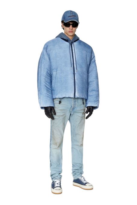 ディーゼル W-day プリント ライトブルー