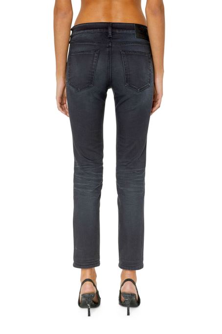 ディーゼル D-ollies ジョグジーンズ 068cq スリムブラック/ダークグレー