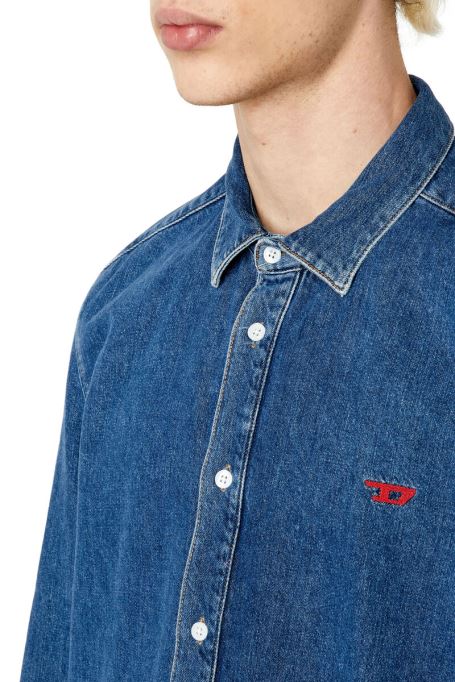 D-simply ベーシックシャツ ディーゼルダークブルー