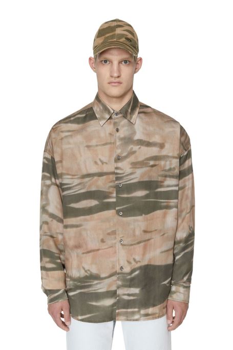 グリーン/ベージュのディーゼル S-fluid-cmf