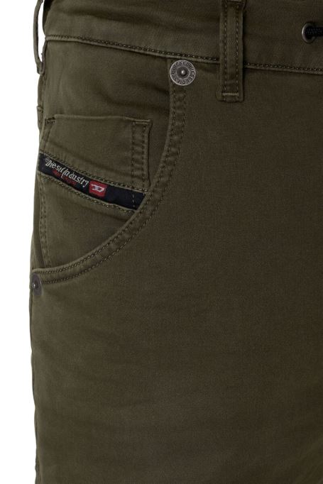 ディーゼル クルーリー ジョグジーンズ 0670m テーパード ミリタリー グリーン