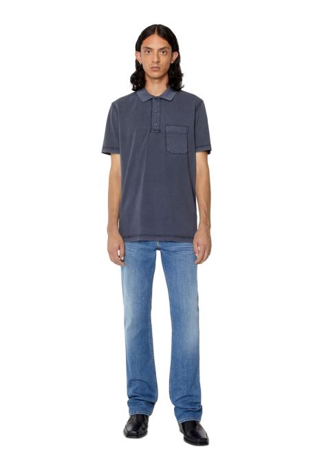 ディーゼル ダークブルー T-polo-worky-dov-pe