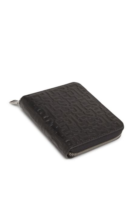 ブラックディーゼル二つ折りコインジップ M
