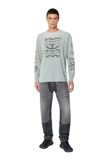 P-5-d 007g4 ストレート ディーゼル ブラック/ダークグレー