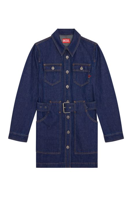 De-minty ベルト付きミニドレス ディーゼル ダークブルー