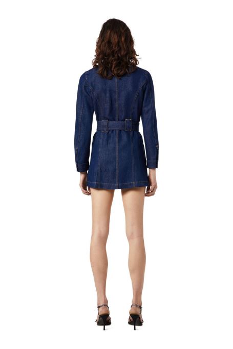 De-minty ベルト付きミニドレス ディーゼル ダークブルー