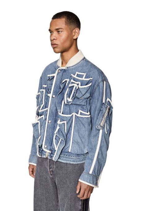 ディーゼル D-schut-fs ミディアム ブルー